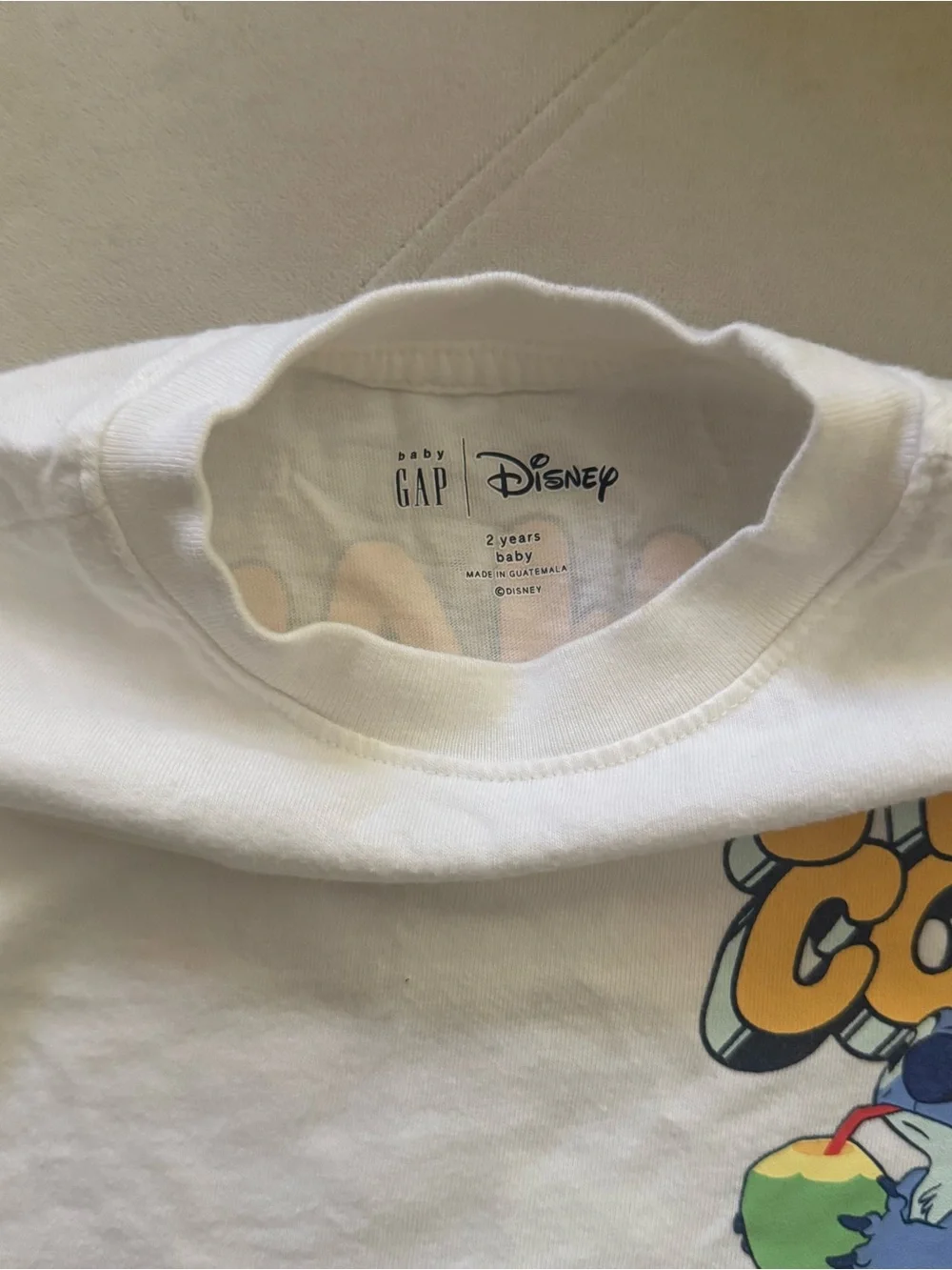 GAP White Kids Graphic Stitch tshirt 